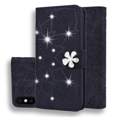 For iPhone XS Max Calf Pattern Diamond Mandala Double Folding Design Embossed Leather Case with Wallet & Holder & Card Slots(Black)
For iPhone XS Max Calf Pattern Diamond Mandala Double Folding Design Embossed Leather Case with Wallet & Holder & Card Slots(Black)