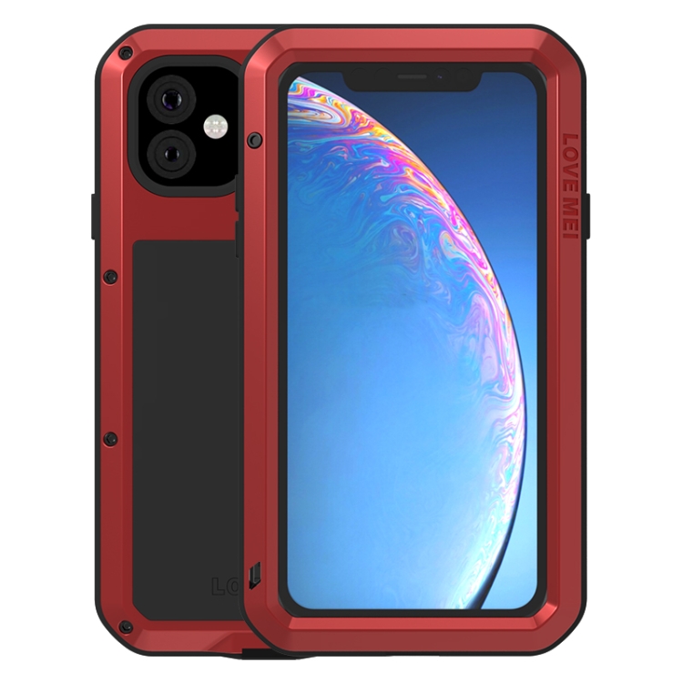 For iPhone 11 LOVE MEI Metal Shockproof Waterproof Dustproof Protective Case(Red)
For iPhone 11 LOVE MEI Metal Shockproof Waterproof Dustproof Protective Case(Red)