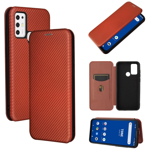 For Tone e21 Carbon Fiber Texture Magnetic Horizontal Flip TPU + PC + PU Leather Case with Card Slot(Brown)
For Tone e21 Carbon Fiber Texture Magnetic Horizontal Flip TPU + PC + PU Leather Case with Card Slot(Brown)