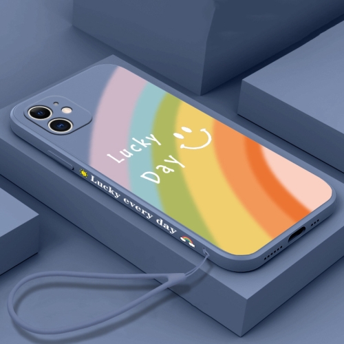 Straight Edge Rainbow Pattern Liquid Silicone Protective Case with Hand Strap For iPhone 11 Pro(Lavender Grey)
Straight Edge Rainbow Pattern Liquid Silicone Protective Case with Hand Strap For iPhone 11 Pro(Lavender Grey)