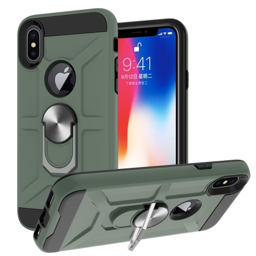 War-god Armor TPU + PC Shockproof Magnetic Protective Case with Ring Holder For iPhone X / XS(Deep Green)
War-god Armor TPU + PC Shockproof Magnetic Protective Case with Ring Holder For iPhone X / XS(Deep Green)