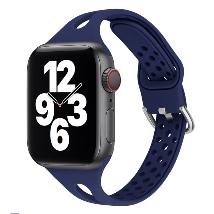 Silicone Replacement Watchbands For Apple Watch Series 6 & SE & 5 & 4 40mm / 3 & 2 & 1 38mm(Midnight Blue)
Silicone Replacement Watchbands For Apple Watch Series 6 & SE & 5 & 4 40mm / 3 & 2 & 1 38mm(Midnight Blue)