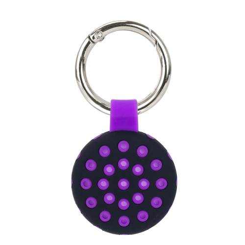 Dot Anti-scratch Shockproof Silicone Protective Cover Case with Keychain Hook Loop For AirTag(Purple+Black)
Dot Anti-scratch Shockproof Silicone Protective Cover Case with Keychain Hook Loop For AirTag(Purple+Black)