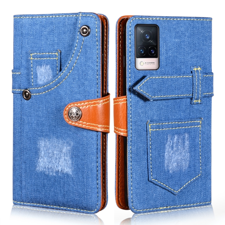 For vivo V21 5G / 4G Denim Horizontal Flip Leather Case with Holder & Card Slot & Wallet(Dark Blue)
For vivo V21 5G / 4G Denim Horizontal Flip Leather Case with Holder & Card Slot & Wallet(Dark Blue)