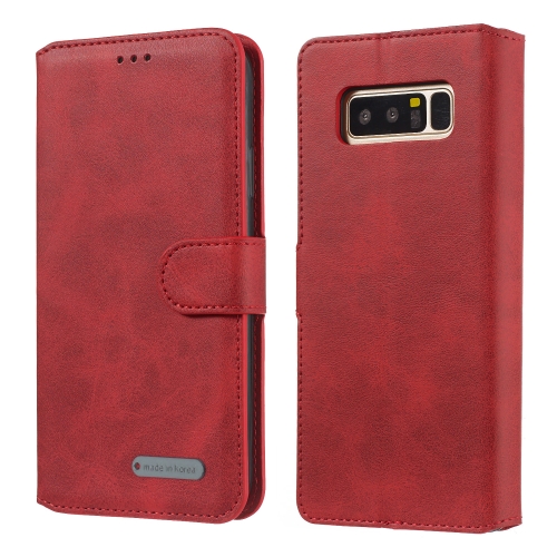 For Galaxy Note8 Solid Color Buckle Horizontal Flip Leather Case with Wallet & Holder & Card Slots(Red)
For Galaxy Note8 Solid Color Buckle Horizontal Flip Leather Case with Wallet & Holder & Card Slots(Red)