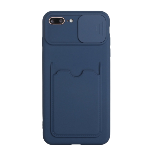 Sliding Camera Cover Design TPU Protective Case with Card Slot For iPhone 8 Plus / 7 Plus(Dark Blue)
Sliding Camera Cover Design TPU Protective Case with Card Slot For iPhone 8 Plus / 7 Plus(Dark Blue)