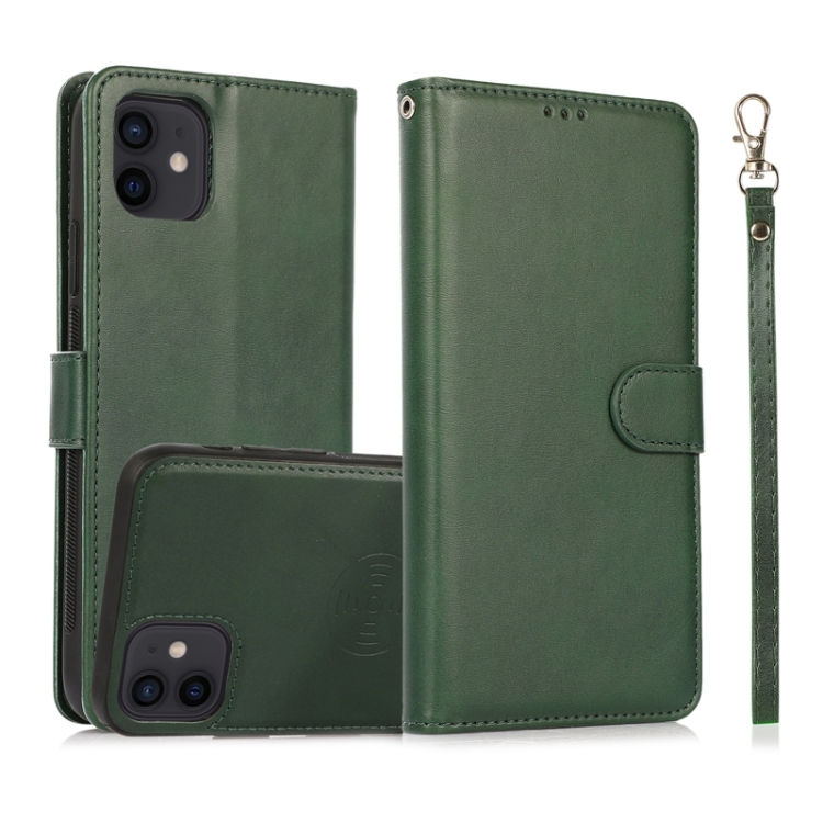 Calf Texture 2 in 1 Detachable Magnetic Back Cover Horizontal Flip Leather Case with Holder & Card Slots & Wallet & Photo Frame For iPhone 11 (Green)
Calf Texture 2 in 1 Detachable Magnetic Back Cover Horizontal Flip Leather Case with Holder & Card Slots & Wallet & Photo Frame For iPhone 11 (Green)