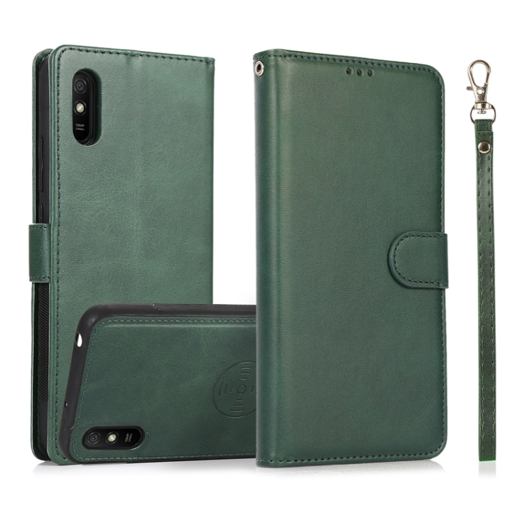 For Xiaomi Redmi 9A Calf Texture 2 in 1 Detachable Magnetic Back Cover Horizontal Flip Leather Case with Holder & Card Slots & Wallet & Photo Frame (Green)
For Xiaomi Redmi 9A Calf Texture 2 in 1 Detachable Magnetic Back Cover Horizontal Flip Leather Case with Holder & Card Slots & Wallet & Photo Frame (Green)