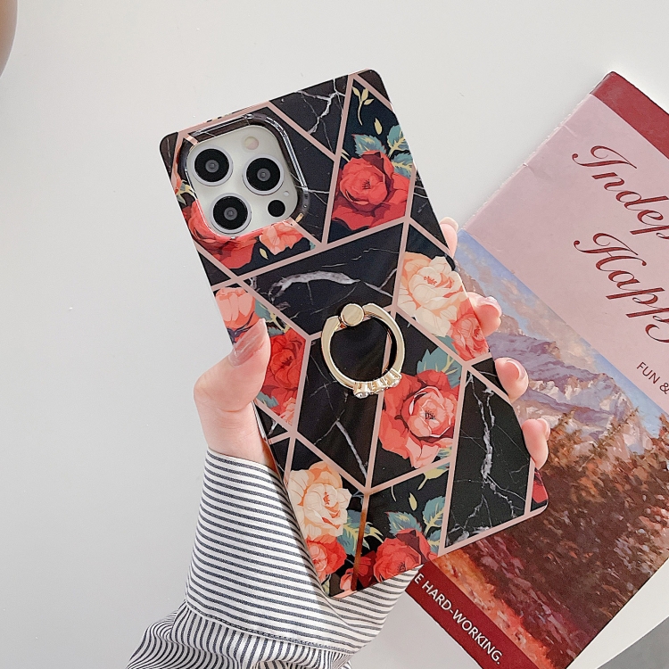 Plating Splicing Pattern Soft TPU Straight-Edge Protective Case with Ring Holder For iPhone 11 Pro(Black Flowers)
Plating Splicing Pattern Soft TPU Straight-Edge Protective Case with Ring Holder For iPhone 11 Pro(Black Flowers)