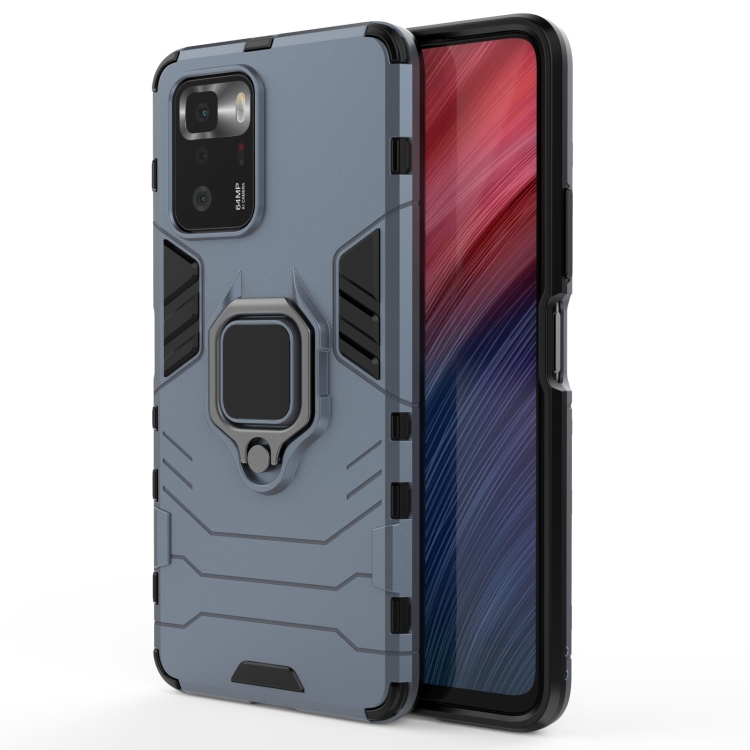 For Xiaomi Redmi Note 10 Pro 5G Shockproof PC + TPU Protective Case with Magnetic Ring Holder(Navy Blue)
For Xiaomi Redmi Note 10 Pro 5G Shockproof PC + TPU Protective Case with Magnetic Ring Holder(Navy Blue)