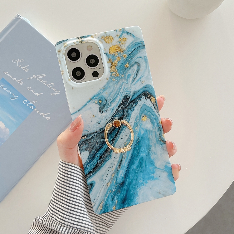 Marble Pattern Soft TPU Straight-Edge Protective Case with Ring Holder For iPhone 11 Pro(Gilding Blue)
Marble Pattern Soft TPU Straight-Edge Protective Case with Ring Holder For iPhone 11 Pro(Gilding Blue)