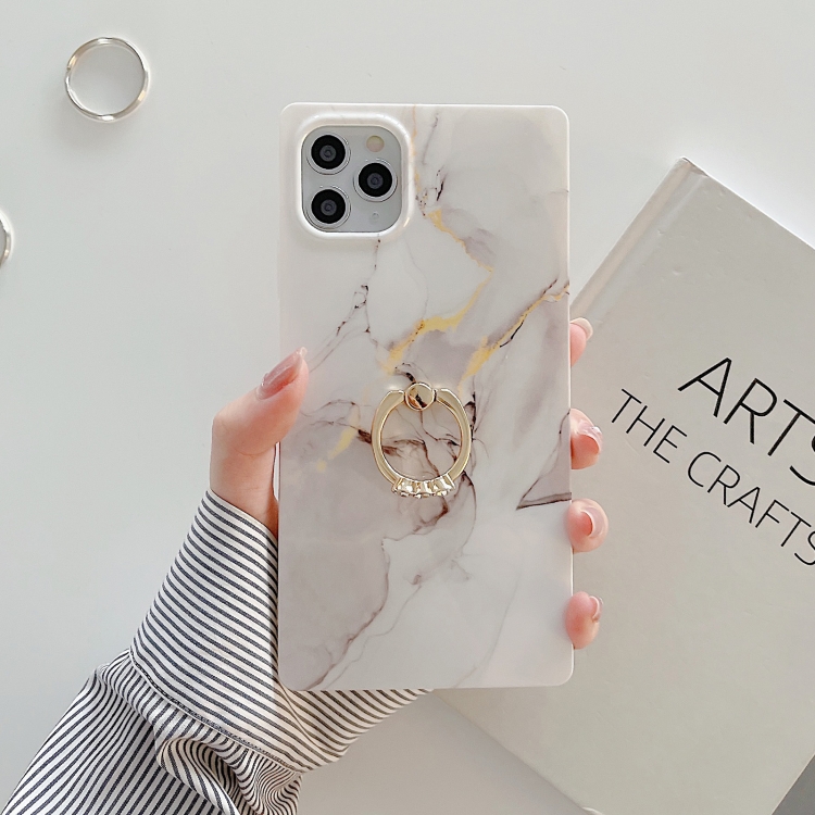 Marble Pattern Soft TPU Straight-Edge Protective Case with Ring Holder For iPhone 11 Pro(Grey)
Marble Pattern Soft TPU Straight-Edge Protective Case with Ring Holder For iPhone 11 Pro(Grey)