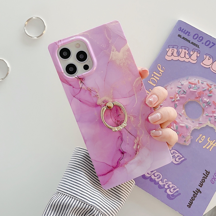 Marble Pattern Soft TPU Straight-Edge Protective Case with Ring Holder For iPhone 12 Pro Max(Purple)
Marble Pattern Soft TPU Straight-Edge Protective Case with Ring Holder For iPhone 12 Pro Max(Purple)