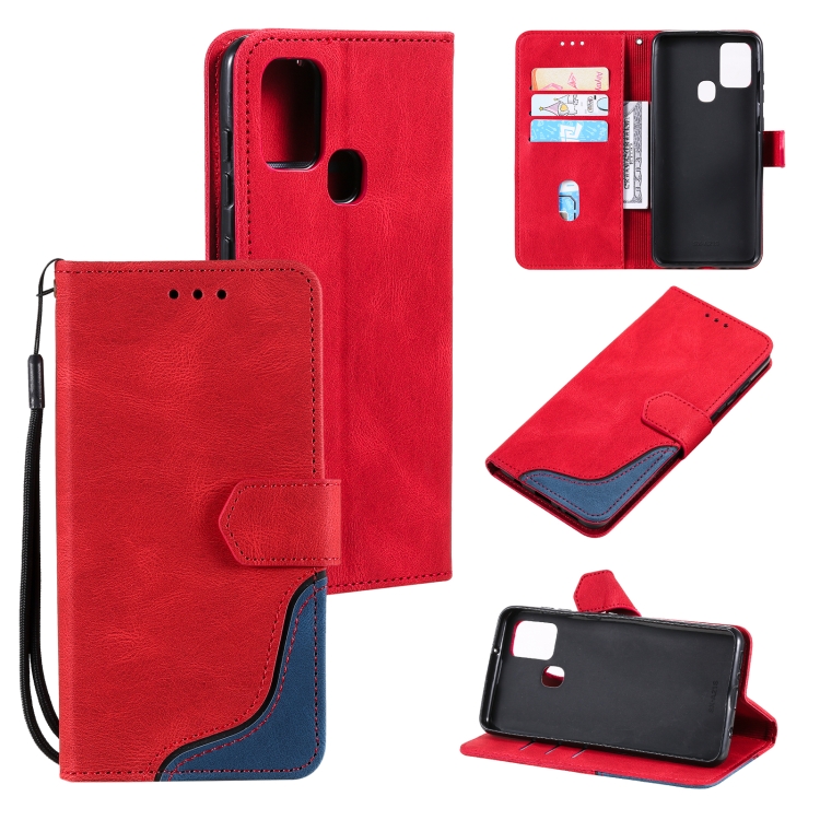 For Xiaomi Redmi 9C Three-color Stitching Calf Texture Horizontal Flip Leather Case with Holder & Card Slots & Wallet(Red)
For Xiaomi Redmi 9C Three-color Stitching Calf Texture Horizontal Flip Leather Case with Holder & Card Slots & Wallet(Red)