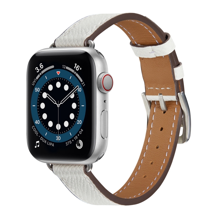 B Style Leather Strap Watchband For Apple Watch Series 6 & SE & 5 & 4 40mm / 3 & 2 & 1 38mm(White)
B Style Leather Strap Watchband For Apple Watch Series 6 & SE & 5 & 4 40mm / 3 & 2 & 1 38mm(White)