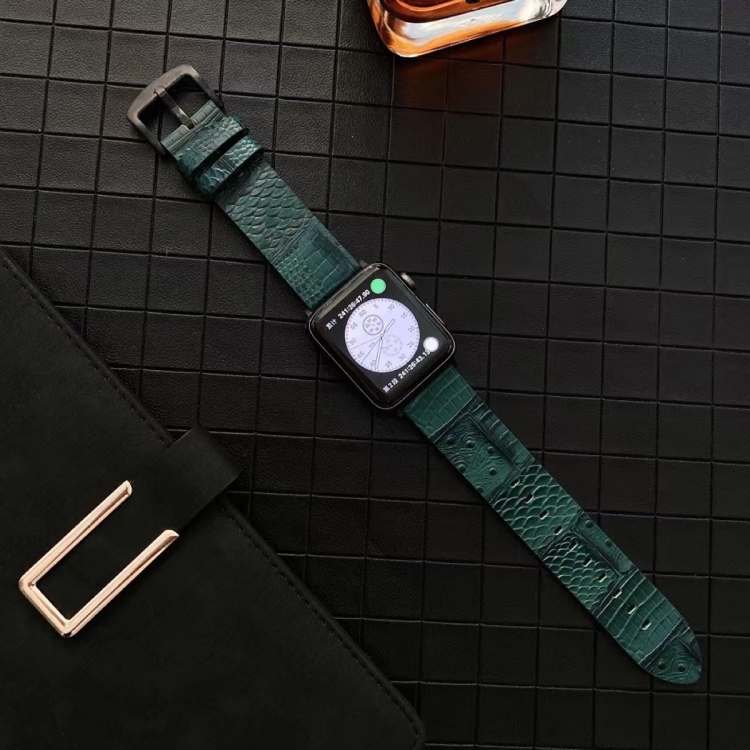 Crocodile and Ostrich Embossed Genuine Leather Strap Watchband For Apple Watch Series 6 & SE & 5 & 4 40mm / 3 & 2 & 1 38mm(Green)
Crocodile and Ostrich Embossed Genuine Leather Strap Watchband For Apple Watch Series 6 & SE & 5 & 4 40mm / 3 & 2 & 1 38mm(Green)