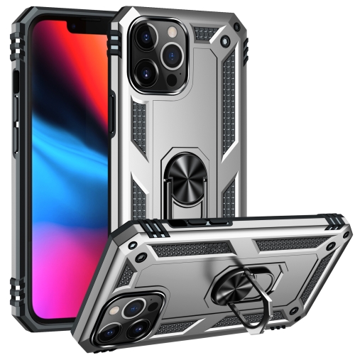 Shockproof TPU + PC Protective Case with 360 Degree Rotating Holder For iPhone 13 Pro Max(Silver)
Shockproof TPU + PC Protective Case with 360 Degree Rotating Holder For iPhone 13 Pro Max(Silver)