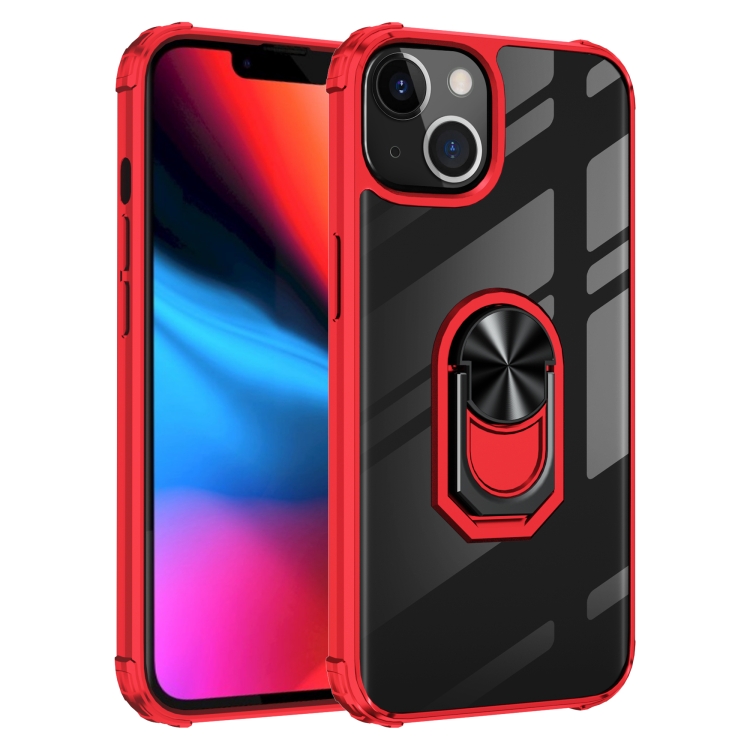 Ultra Shockproof Transparent TPU + Acrylic Protective Case with Ring Holder For iPhone 13 Pro Max(Red)
Ultra Shockproof Transparent TPU + Acrylic Protective Case with Ring Holder For iPhone 13 Pro Max(Red)