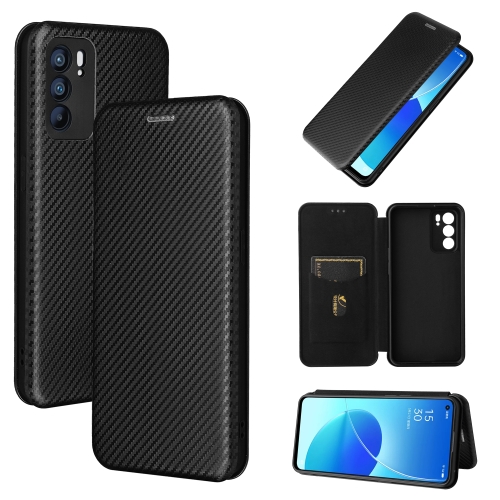 For OPPO Reno6 Carbon Fiber Texture Magnetic Horizontal Flip TPU + PC + PU Leather Case with Card Slot(Black)
For OPPO Reno6 Carbon Fiber Texture Magnetic Horizontal Flip TPU + PC + PU Leather Case with Card Slot(Black)