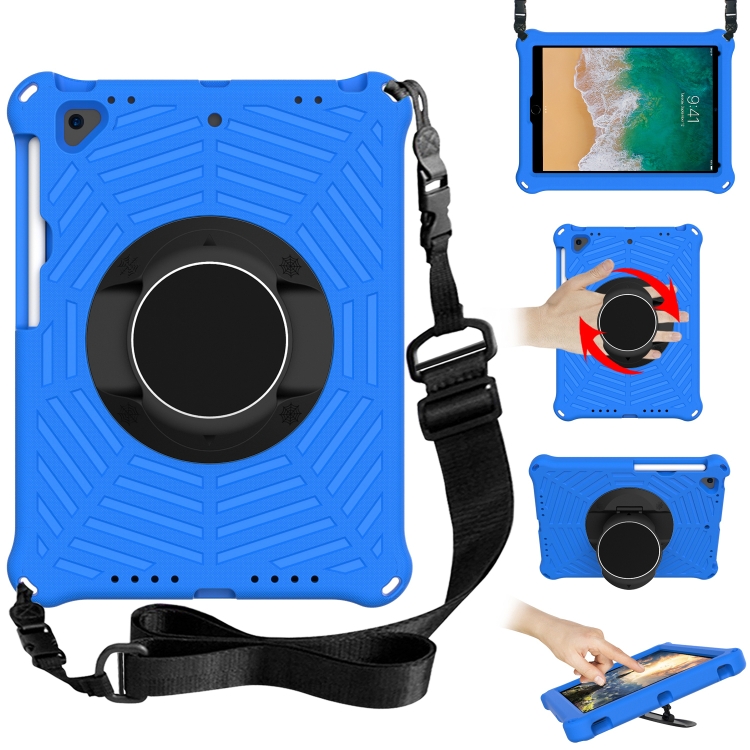 Spider King EVA Protective Case with Adjustable Shoulder Strap & Holder & Pen Slot For iPad 9.7 2018 & 2017 / Pro 9.7 / Air 2(Blue)
Spider King EVA Protective Case with Adjustable Shoulder Strap & Holder & Pen Slot For iPad 9.7 2018 & 2017 / Pro 9.7 / Air 2(Blue)