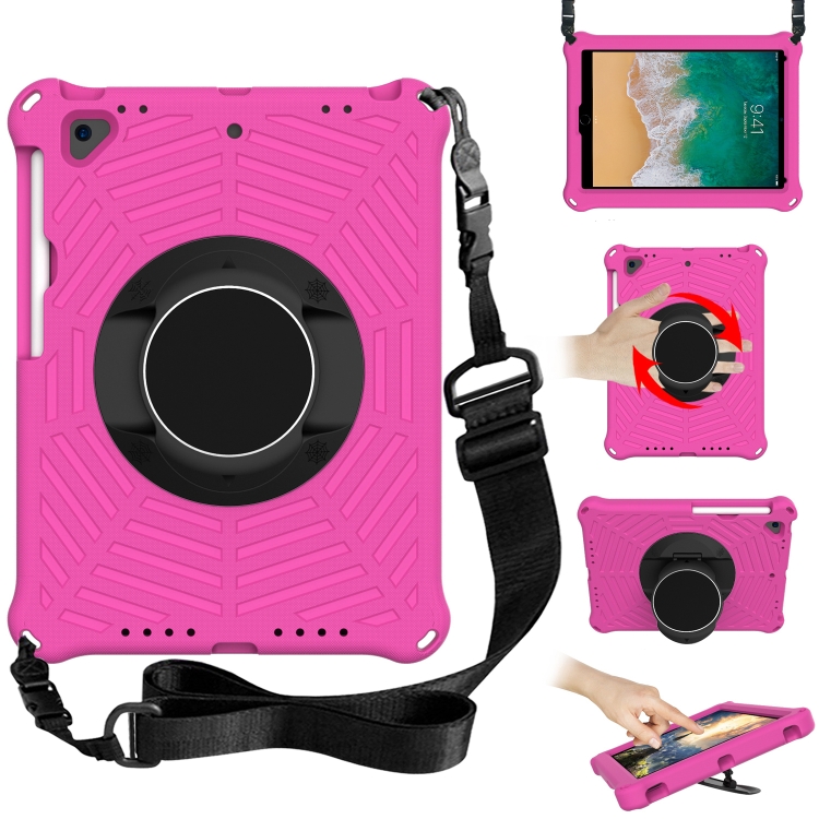 Spider King EVA Protective Case with Adjustable Shoulder Strap & Holder & Pen Slot For iPad 9.7 2018 & 2017 / Pro 9.7 / Air 2(Rose Red)
Spider King EVA Protective Case with Adjustable Shoulder Strap & Holder & Pen Slot For iPad 9.7 2018 & 2017 / Pro 9.7 / Air 2(Rose Red)