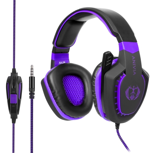 Anivia AH28 3.5mm Stereo Sound Wired Gaming Headset with Microphone(Black Purple)
Anivia AH28 3.5mm Stereo Sound Wired Gaming Headset with Microphone(Black Purple)