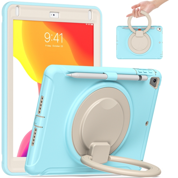 Shockproof TPU + PC Protective Case with 360 Degree Rotation Foldable Handle Grip Holder & Pen Slot For iPad 9.7 2018 / 2017 / Air 2 / Pro 9.7(Ice Crystal Blue)
Shockproof TPU + PC Protective Case with 360 Degree Rotation Foldable Handle Grip Holder & Pen Slot For iPad 9.7 2018 / 2017 / Air 2 / Pro 9.7(Ice Crystal Blue)