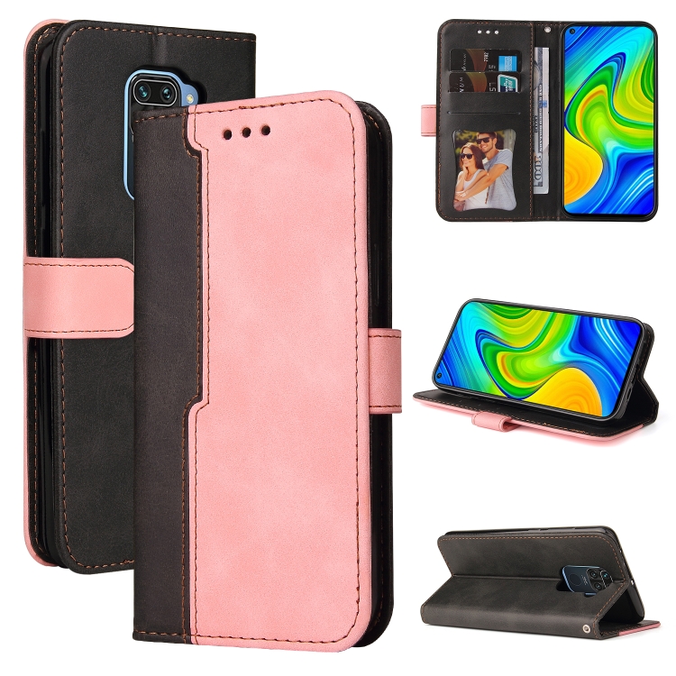 For Xiaomi Redmi Note 9 4G Foreign Version / 10X 4G Business Stitching-Color Horizontal Flip PU Leather Case with Holder & Card Slots & Photo Frame(Pink)
For Xiaomi Redmi Note 9 4G Foreign Version / 10X 4G Business Stitching-Color Horizontal Flip PU Leather Case with Holder & Card Slots & Photo Frame(Pink)