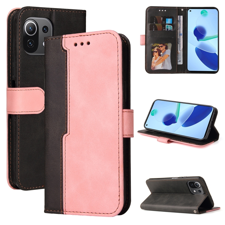 For Xiaomi Mi 11 Lite Business Stitching-Color Horizontal Flip PU Leather Case with Holder & Card Slots & Photo Frame(Pink)
For Xiaomi Mi 11 Lite Business Stitching-Color Horizontal Flip PU Leather Case with Holder & Card Slots & Photo Frame(Pink)