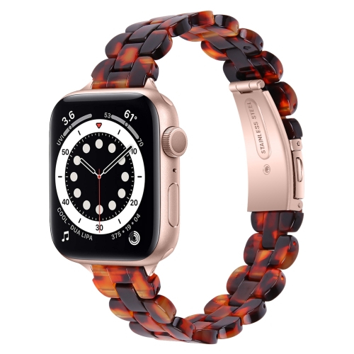 Oval Resin Replacement Strap Watchband For Apple Watch Series 7 41mm / 6 & SE & 5 & 4 40mm / 3 & 2 & 1 38mm(Tortoiseshell)
Oval Resin Replacement Strap Watchband For Apple Watch Series 7 41mm / 6 & SE & 5 & 4 40mm / 3 & 2 & 1 38mm(Tortoiseshell)