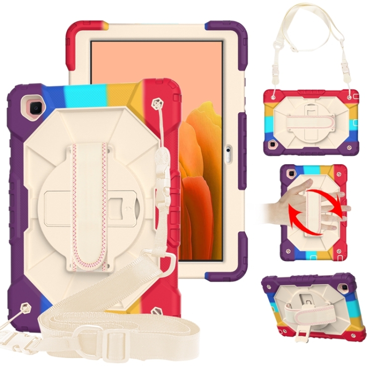 For Samsung Galaxy Tab A7 T500 / T505 Contrast Color Robot Shockproof Silicon + PC Protective Case with Holder & Shoulder Strap(Colorful Red)
For Samsung Galaxy Tab A7 T500 / T505 Contrast Color Robot Shockproof Silicon + PC Protective Case with Holder & Shoulder Strap(Colorful Red)