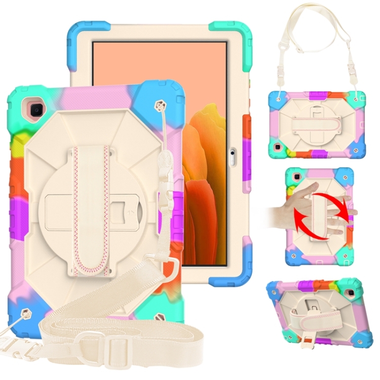 For Samsung Galaxy Tab A7 T500 / T505 Contrast Color Robot Shockproof Silicon + PC Protective Case with Holder & Shoulder Strap(Colorful Blue)
For Samsung Galaxy Tab A7 T500 / T505 Contrast Color Robot Shockproof Silicon + PC Protective Case with Holder & Shoulder Strap(Colorful Blue)