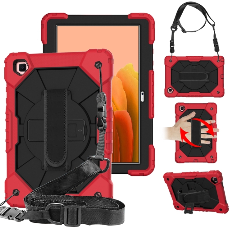 For Samsung Galaxy Tab A7 T500 / T505 Contrast Color Robot Shockproof Silicon + PC Protective Case with Holder & Shoulder Strap(Red+Black)
For Samsung Galaxy Tab A7 T500 / T505 Contrast Color Robot Shockproof Silicon + PC Protective Case with Holder & Shoulder Strap(Red+Black)
