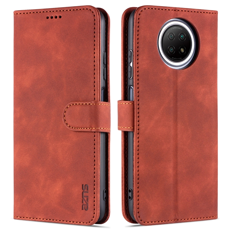 For Xiaomi Redmi Note 9 5G AZNS Skin Feel Calf Texture Horizontal Flip Leather Case with Card Slots & Holder & Wallet(Brown)
For Xiaomi Redmi Note 9 5G AZNS Skin Feel Calf Texture Horizontal Flip Leather Case with Card Slots & Holder & Wallet(Brown)