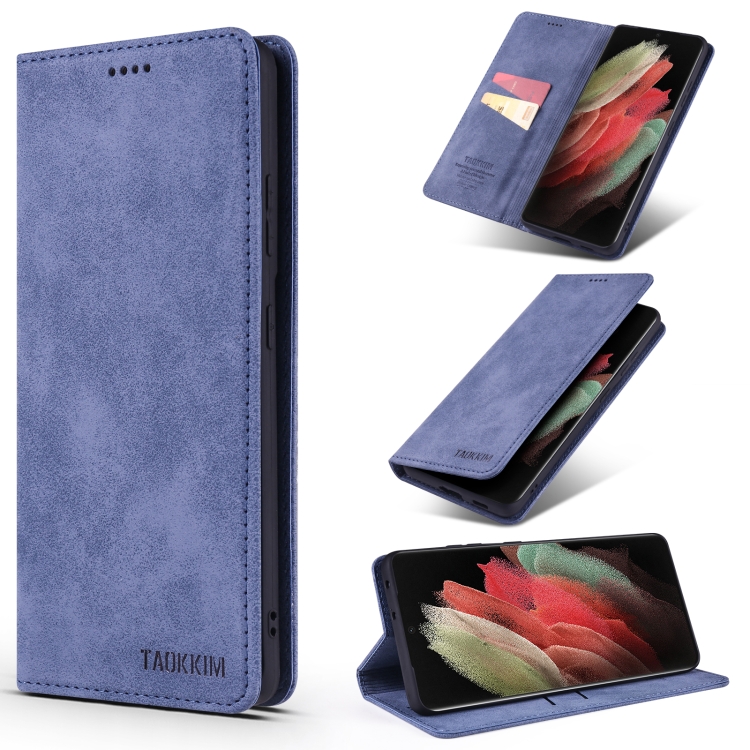For Samsung Galaxy S21 Ultra 5G 5G TAOKKIM Retro Matte PU Horizontal Flip Leather Case with Holder & Card Slots(Blue)
For Samsung Galaxy S21 Ultra 5G 5G TAOKKIM Retro Matte PU Horizontal Flip Leather Case with Holder & Card Slots(Blue)