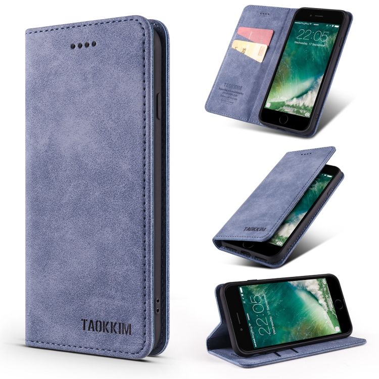 TAOKKIM Retro Matte PU Horizontal Flip Leather Case with Holder & Card Slots For iPhone 7 Plus / 8 Plus(Blue)
TAOKKIM Retro Matte PU Horizontal Flip Leather Case with Holder & Card Slots For iPhone 7 Plus / 8 Plus(Blue)