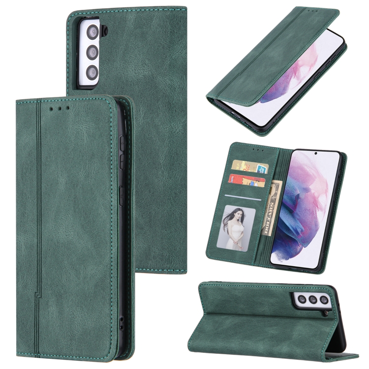 For Samsung Galaxy S21 FE Skin Feel Pressure Line Magnetic Horizontal Flip Leather Case with Holder & Card Slot & Wallet & Photo Frame(Green)
For Samsung Galaxy S21 FE Skin Feel Pressure Line Magnetic Horizontal Flip Leather Case with Holder & Card Slot & Wallet & Photo Frame(Green)