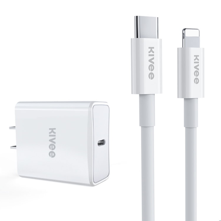 KIVEE KV-AC19 18W PD Fast Charger Power Adapter + USB-C / Type-C to 8PIN Cable Set
KIVEE KV-AC19 18W PD Fast Charger Power Adapter + USB-C / Type-C to 8PIN Cable Set