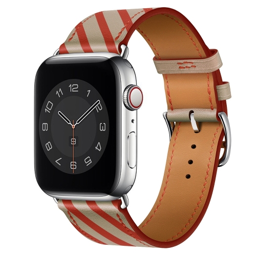 Strip Texture Leather Replacement Watchbands For Apple Watch Series 6 & SE & 5 & 4 44mm / 3 & 2 & 1 42mm(Apricot Red)
Strip Texture Leather Replacement Watchbands For Apple Watch Series 6 & SE & 5 & 4 44mm / 3 & 2 & 1 42mm(Apricot Red)