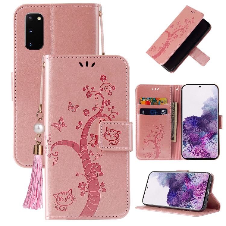 For Samsung Galaxy S20 Embossed Lucky Tree Horizontal Flip Leather Case with Holder & Card Slot & Wallet & Lanyard(Rose Gold)
For Samsung Galaxy S20 Embossed Lucky Tree Horizontal Flip Leather Case with Holder & Card Slot & Wallet & Lanyard(Rose Gold)