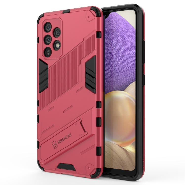 For Samsung Galaxy A32 4G Punk Armor 2 in 1 PC + TPU Shockproof Case with Invisible Holder(Light Red)
For Samsung Galaxy A32 4G Punk Armor 2 in 1 PC + TPU Shockproof Case with Invisible Holder(Light Red)