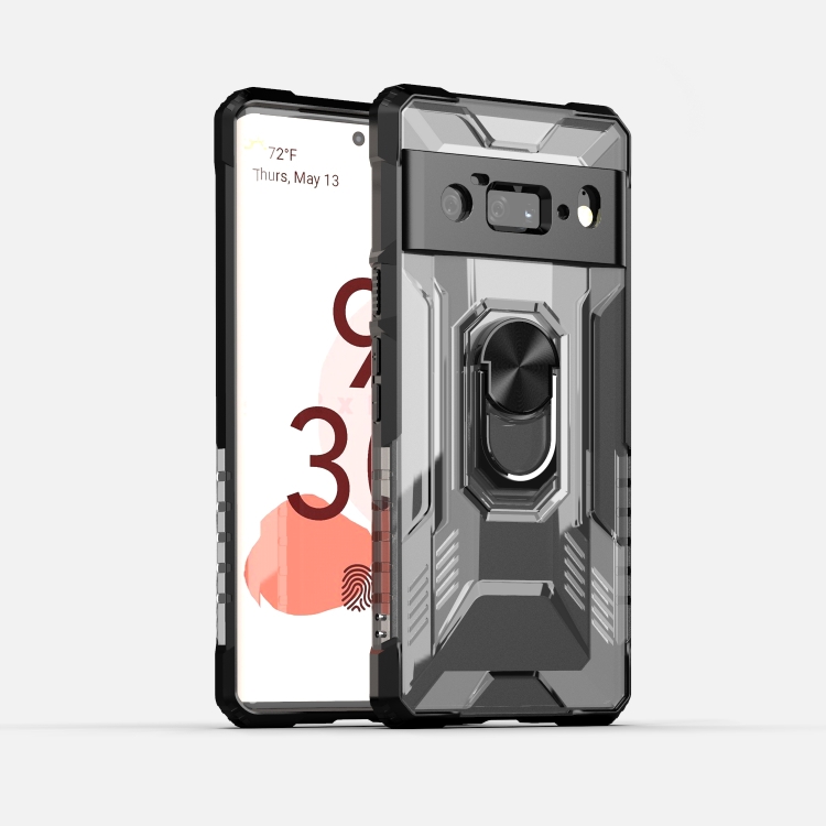 For Google Pixel 6 Pro PC + TPU Shockproof Protective Case with Metal Ring Holder(Black)
For Google Pixel 6 Pro PC + TPU Shockproof Protective Case with Metal Ring Holder(Black)