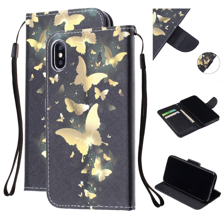 Colored Drawing Pattern Cross Texture Horizontal Flip PU Leather Case with Holder & Card Slots & Wallet For iPhone XS Max(Butterfly)
Colored Drawing Pattern Cross Texture Horizontal Flip PU Leather Case with Holder & Card Slots & Wallet For iPhone XS Max(Butterfly)