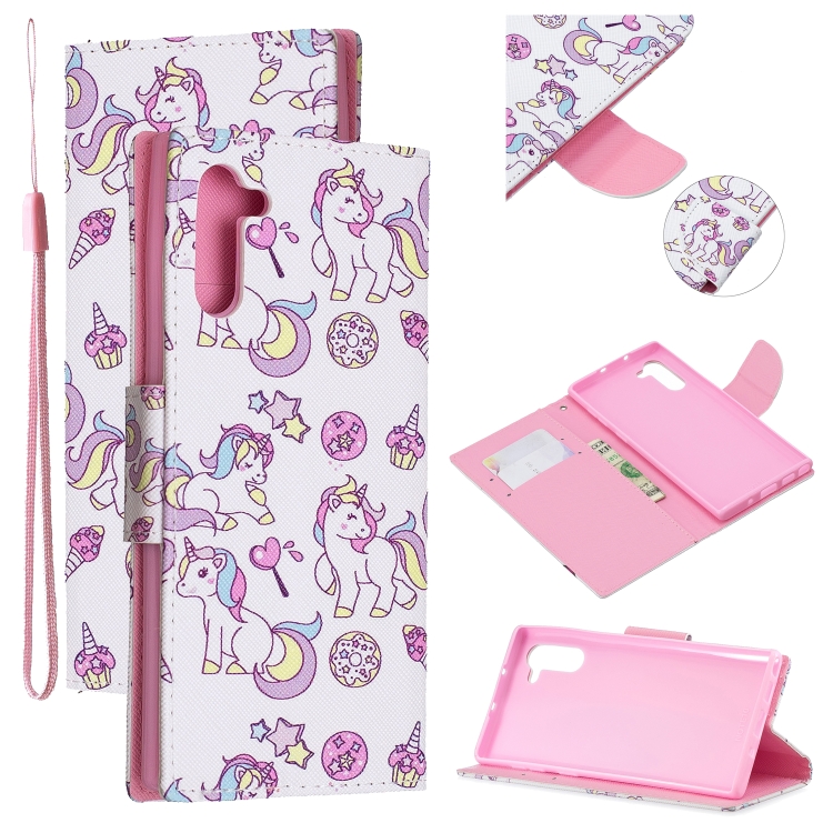 For Samsung Galaxy Note10 Colored Drawing Pattern Cross Texture Horizontal Flip PU Leather Case with Holder & Card Slots & Wallet(Ice Cream Unicorn) 
For Samsung Galaxy Note10 Colored Drawing Pattern Cross Texture Horizontal Flip PU Leather Case with Holder & Card Slots & Wallet(Ice Cream Unicorn)