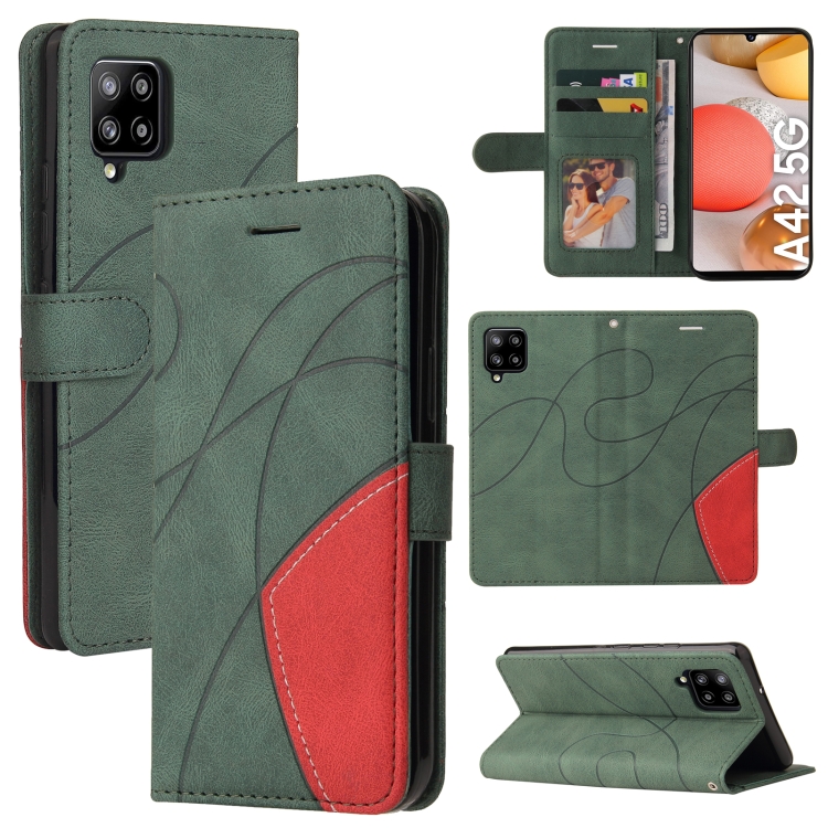 For Samsung Galaxy A42 5G Dual-color Splicing Horizontal Flip PU Leather Case with Holder & Card Slots & Wallet(Green)
For Samsung Galaxy A42 5G Dual-color Splicing Horizontal Flip PU Leather Case with Holder & Card Slots & Wallet(Green)