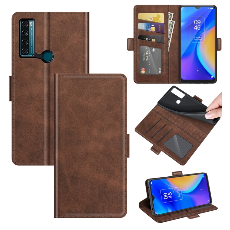 For TCL 20 SE Dual-side Magnetic Buckle Horizontal Flip Leather Case with Holder & Card Slots & Wallet(Brown)
For TCL 20 SE Dual-side Magnetic Buckle Horizontal Flip Leather Case with Holder & Card Slots & Wallet(Brown)