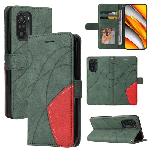For Xiaomi Redmi K40 / K40 Pro / Poco F3 Dual-color Splicing Horizontal Flip PU Leather Case with Holder & Card Slots & Wallet(Green)
For Xiaomi Redmi K40 / K40 Pro / Poco F3 Dual-color Splicing Horizontal Flip PU Leather Case with Holder & Card Slots & Wallet(Green)