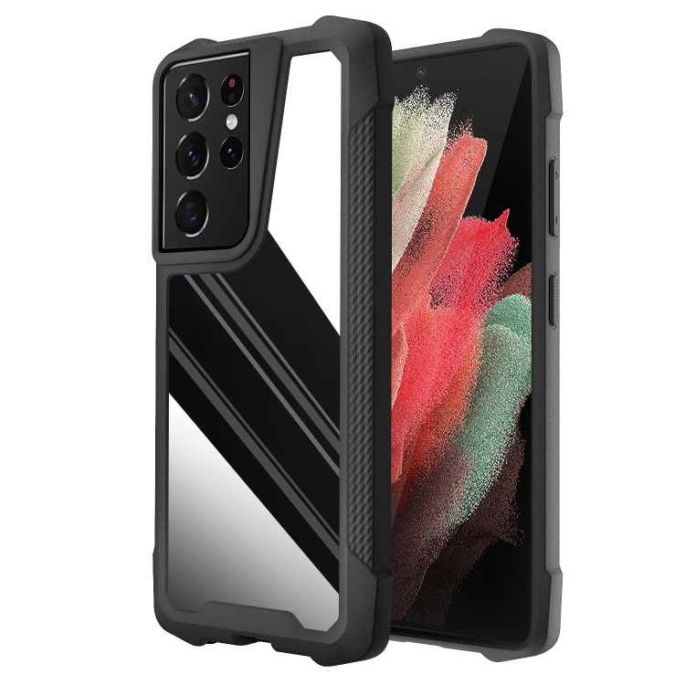 For Samsung Galaxy S21 Ultra 5G Stainless Steel Metal PC Back Cover + TPU Heavy Duty Armor Shockproof Case(Mirror Black)
For Samsung Galaxy S21 Ultra 5G Stainless Steel Metal PC Back Cover + TPU Heavy Duty Armor Shockproof Case(Mirror Black)