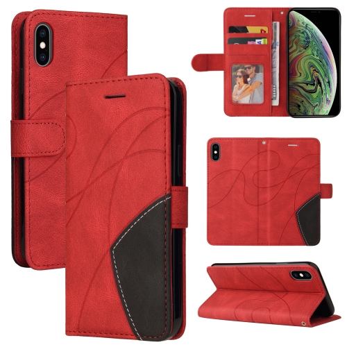 Dual-color Splicing Horizontal Flip PU Leather Case with Holder & Card Slots & Wallet For iPhone XS Max(Red)
Dual-color Splicing Horizontal Flip PU Leather Case with Holder & Card Slots & Wallet For iPhone XS Max(Red)