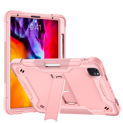 Silicone + PC Shockproof Protective Case with Holder For iPad Pro 11 inch(Rose Gold)
Silicone + PC Shockproof Protective Case with Holder For iPad Pro 11 inch(Rose Gold)